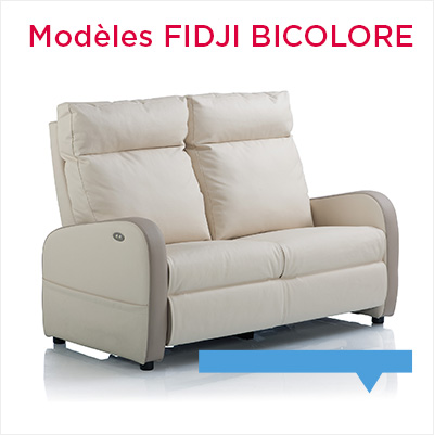 Canapé relax Fidji bicolore